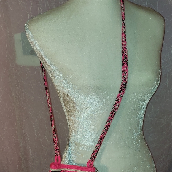 Crochet Hippie Boho Crossbody Purse 1 of a Kind - Picture 6 of 6